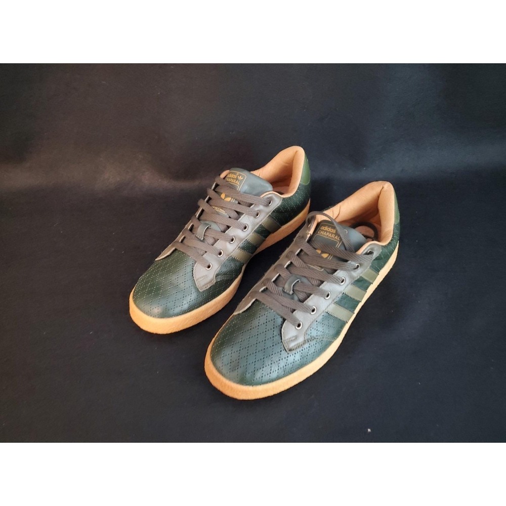 Adidas Originals Chaparal 467473 Green Gum Leather Sneakers Men Size 12 RARE